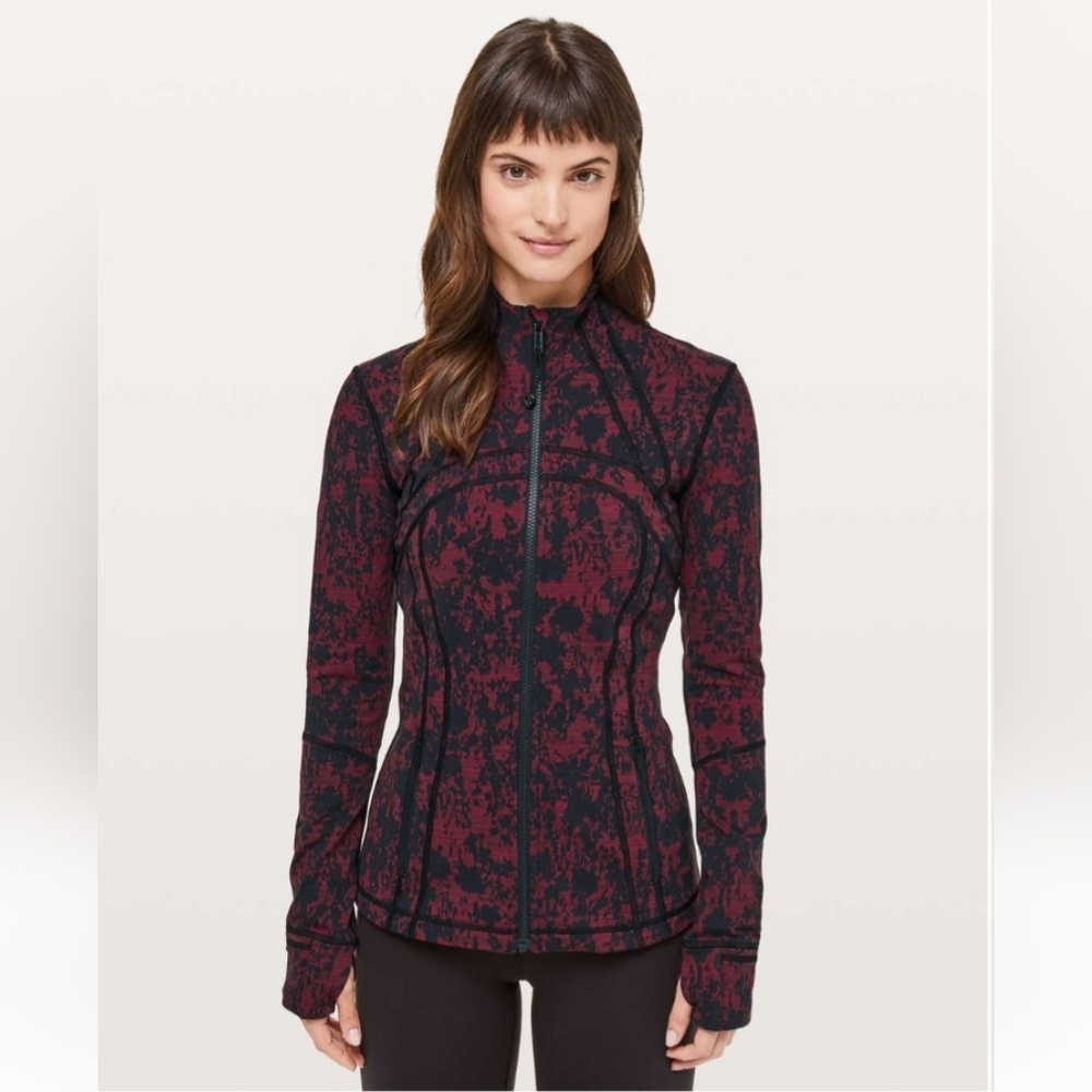 LULULEMON Define Zip-up Jacket - Scatter Blossom Garnet - Size 8